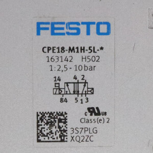 Festo Magnetventil CPE18-M1H-5L-1/4 163142 GEB