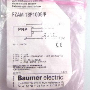 Baumer electric Näherungsschalter FZAM 18P1005/P OVP