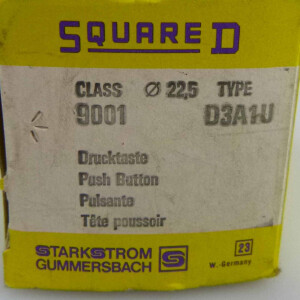 SQUARE D Drucktaste D3A1U OVP