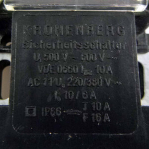 KRONENBERG Sicherheitsschalter WZ F-B GEB