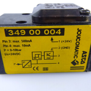 ASCO Einstellbarer Druckschalter Joucomatic 349 00 004 GEB