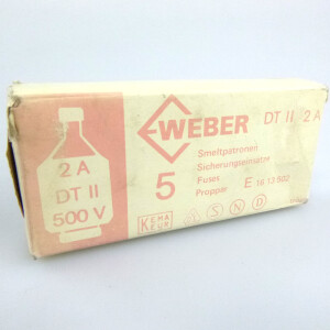 Rapa Schmelzseinsätze DII 2A gL 500V (5Stk.) OVP