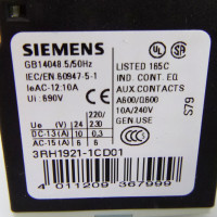 Siemens Hilfschalterblock 3RH1921-1CD01 (5Stk) NOV