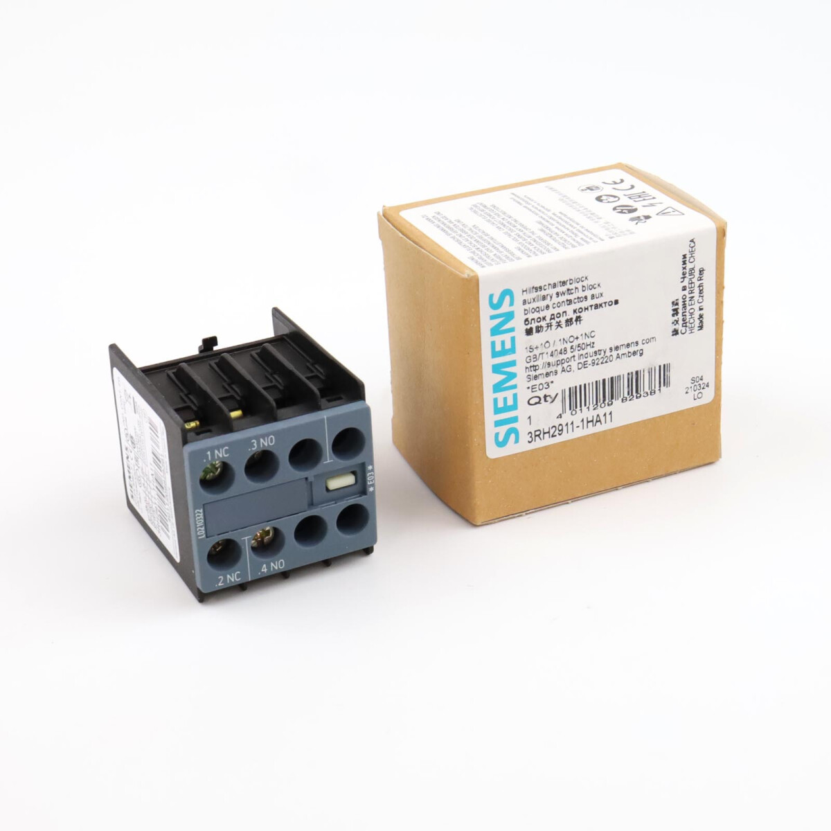 Siemens Hilfsschalterblock 3RH2911-1HA11 OVP