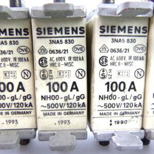 Siemens ISO-NH-Sicherungseinsatz 3NA5 830 100A (6Stk) GEB