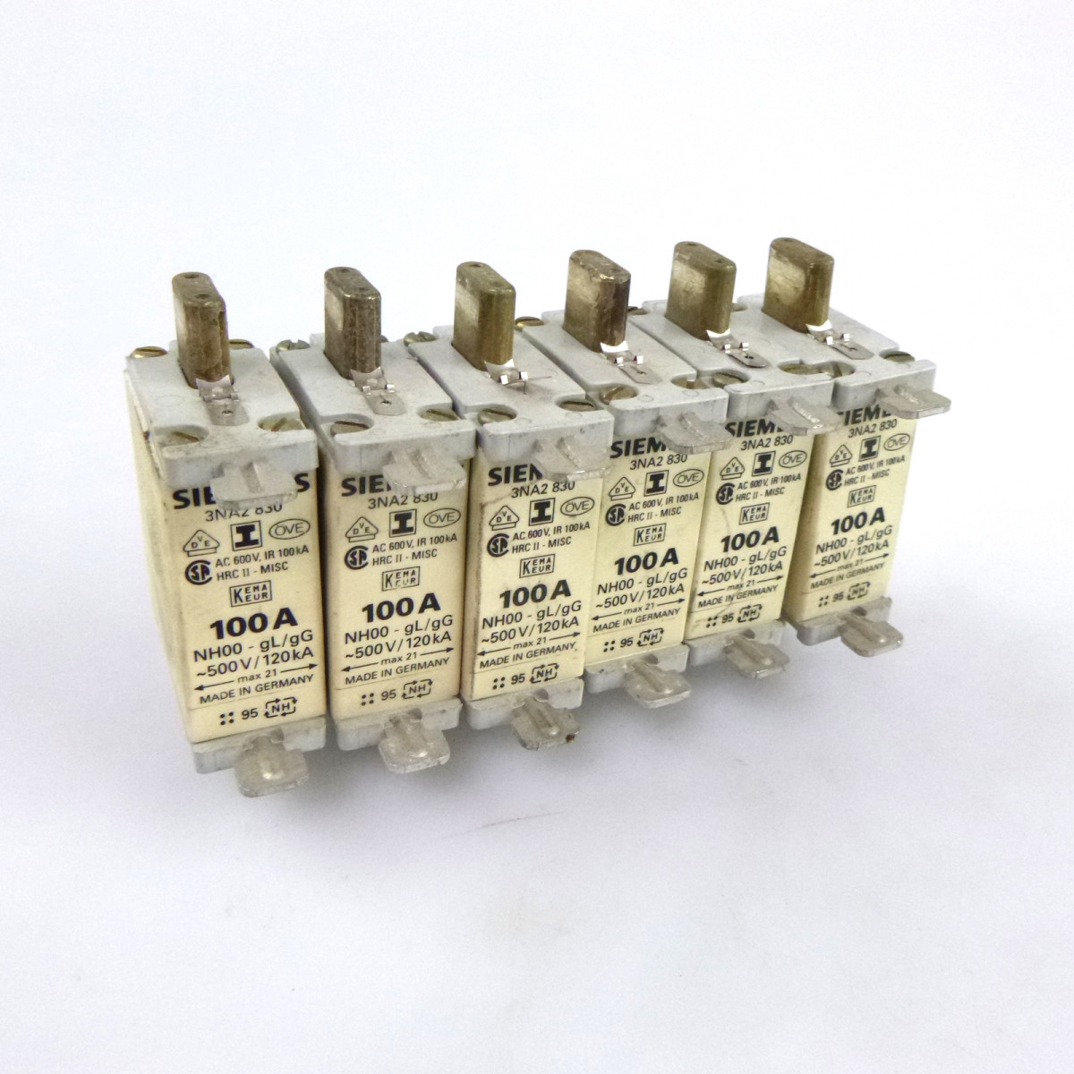 Siemens NH-Sicherungseinsatz 3NA2 830 100A (6Stk) GEB
