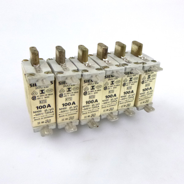 Siemens NH-Sicherungseinsatz 3NA2 830 100A (6Stk) GEB