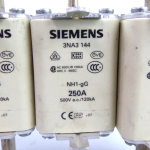Siemens Sitor Sicherungseinsatz 3NA3 144 250A (3Stk.) GEB