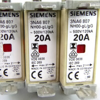 Siemens NH-Sicherungseinsatz 3NA6 807 20A (3Stk.) GEB