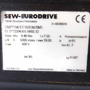 SEW Servomotor CMP71M/KY/RH1M/SM1 400V 3000rpm OVP