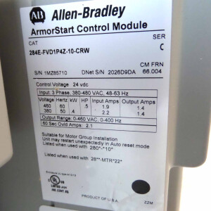 Allen Bradley ArmorStart Motorsteuerung 284E-FVD1P4Z-10-CRW Ser. C OVP