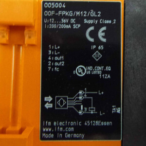 ifm electronic Fiberoptikverstärker OOF-FPKG/M12/GL2 OO5004 OVP