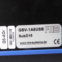 ME-Meßsysteme Messverstärker GSV-1A8USB OVP