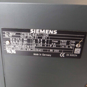 Siemens Synchronservomotor 1FT6082-8AF71-1EH0 GEB