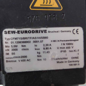 SEW-EURODRIVE Servomotor CFM71S/BR/TF/AS1H/SB60 NOV