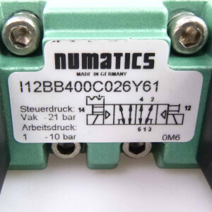 Numatics Pneumatikventil l12BB400C026Y61 Vak-21bar OVP