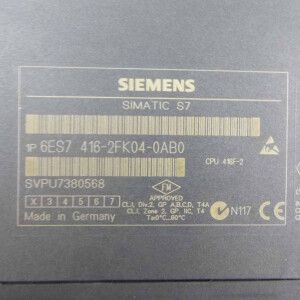 Simatic S7 CPU416F-2 6ES7 416-2FK04-0AB0 E-Stand:02 FW:V4.1.1 REM