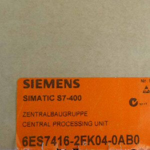 Simatic S7 CPU416F-2 6ES7 416-2FK04-0AB0 E-Stand:02 FW:V4.1.1 REM