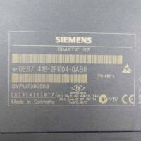 Simatic S7 CPU416F-2 6ES7 416-2FK04-0AB0 E-Stand:02 FW:V4.1.1 REM