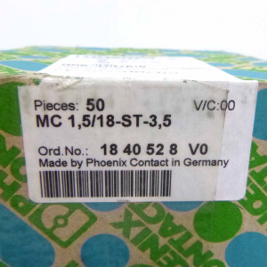 Phoenix Contact Leiterplattensteckverbinder MC 1,5/18-ST-3,5 1840528 OVP