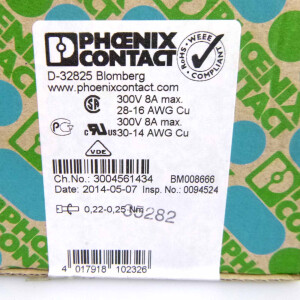 Phoenix Contact Leiterplattensteckverbinder MC 1,5/18-ST-3,5 1840528 OVP