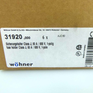 Wöhner Sicherrungshalter 31920 6A, 600V (6Stk) OVP