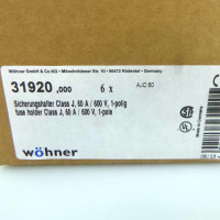 Wöhner Sicherrungshalter 31920 6A, 600V (6Stk) OVP