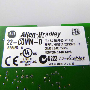 Allen Bradley Kommunikationsmodul 22-COMM-D Ser: A GEB