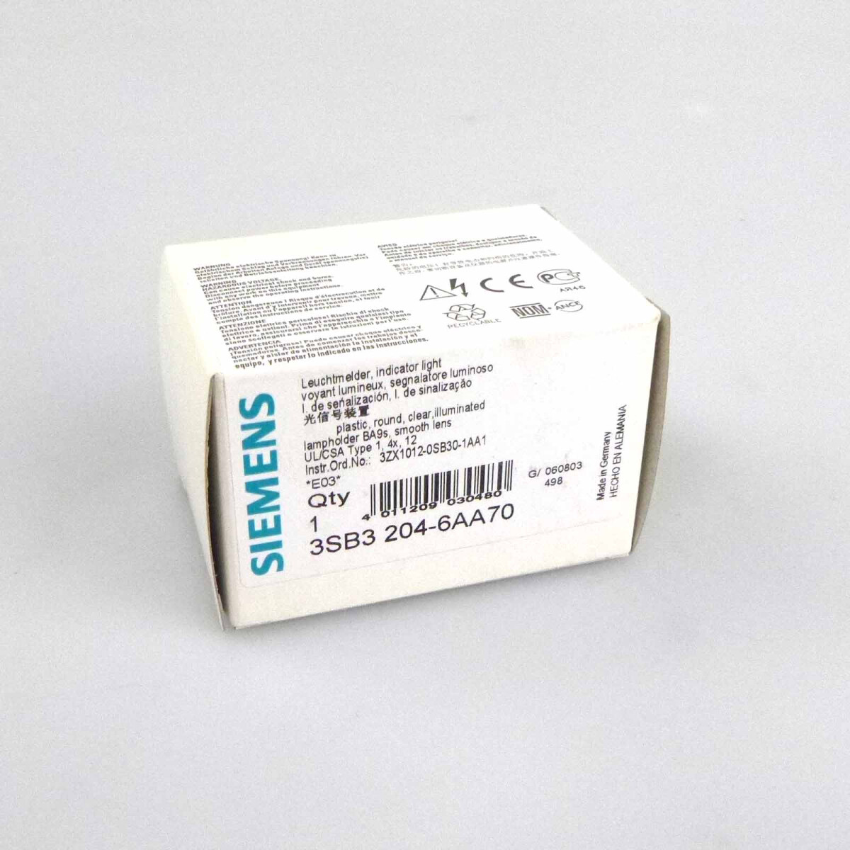 Siemens Leuchtmelder 3SB3 204-6AA70 OVP