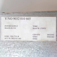 Socapel Power Supply BA4/60-80-310 NOV
