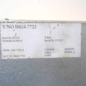 Socapel Power Supply BA4/30-50-310 NOV