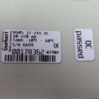 bürkert Digitale Ansteuerelektronik 8605 00178362 40-220mA 12-24VDC GEB