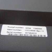 Trumpf Laser Touch Operator Terminal OP84 1382094 1053-9549 Rev.11 OVP