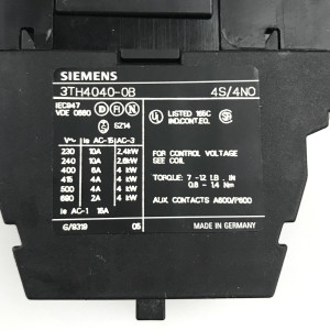 Siemens Hilfsschütz 3TH4040-0BB4 24V GEB