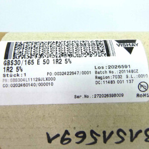 Vishay Drahtwiderstand GBS30/165 E 50 1R2 5% OVP