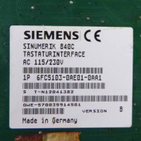 Sinumerik Tastatur-Interface 840C/840CE 6FC5103-0AE01-0AA1 E-Stand:B GEB