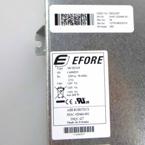 ABB / EFORE Power Supply DSQC627 3HAC020466-001 SR92E120 Rev.08 GEB