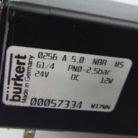 bürkert 2/2-Wege Hubankerventil 0256 A 5,0 NBR MS 00057334 24V GEB