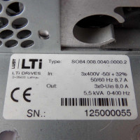 LUST LTI Servoregler SO84.008.0040.0000.2 5,5kVA GEB