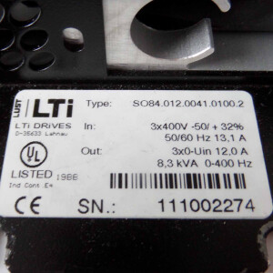 LUST LTI Servoregler SO84.012.0041.0100.2 8,3kVA GEB