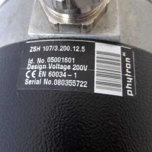 Phytron Schrittmotor ZSH 107/3.200.12.5 05001601 200V NOV
