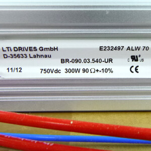 LTi DRIVES Bremswiderstand BR-090.03.540-UR 750Vdc 300W OVP