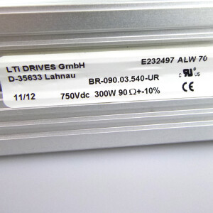 LTi DRIVES Bremswiderstand BR-090.03.540-UR 750Vdc 300W GEB