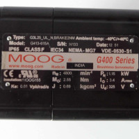 MOOG Servomotor G413-615A G3L25_UL_N,BRAKE2NM 1,15kW NOV