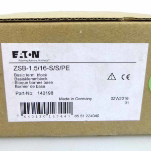 Eaton Basisklemmblock ZSB-1.5/16-S/S/PE 140198 OVP