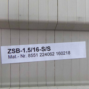 Eaton Basisklemmblock ZSB-1.5/16-S/S 140217 OVP