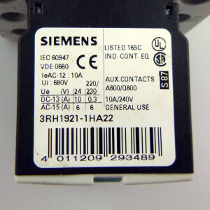 Siemens Leistungsschütz 3RT1026-1BB44 GEB