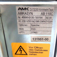 AMK AMKASYN Industrie-PC AB 110C 230V/50Hz Rev.: 02.00 GEB