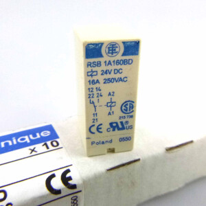 Telemecanique Miniatur-Steckrelais RSB 1A160BD 025446 24VDC (10Stk) OVP
