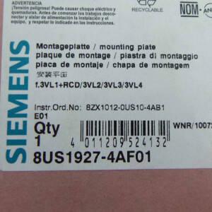 Siemens Montageplatte 8US1927-4AF01 OVP